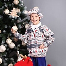 Фото с рождественским оленем