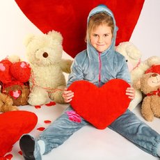 Фото з ведмедиками і валентинками