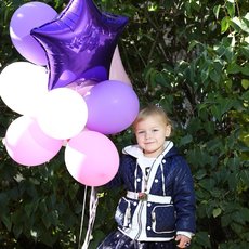 Фото з ліловими кульками